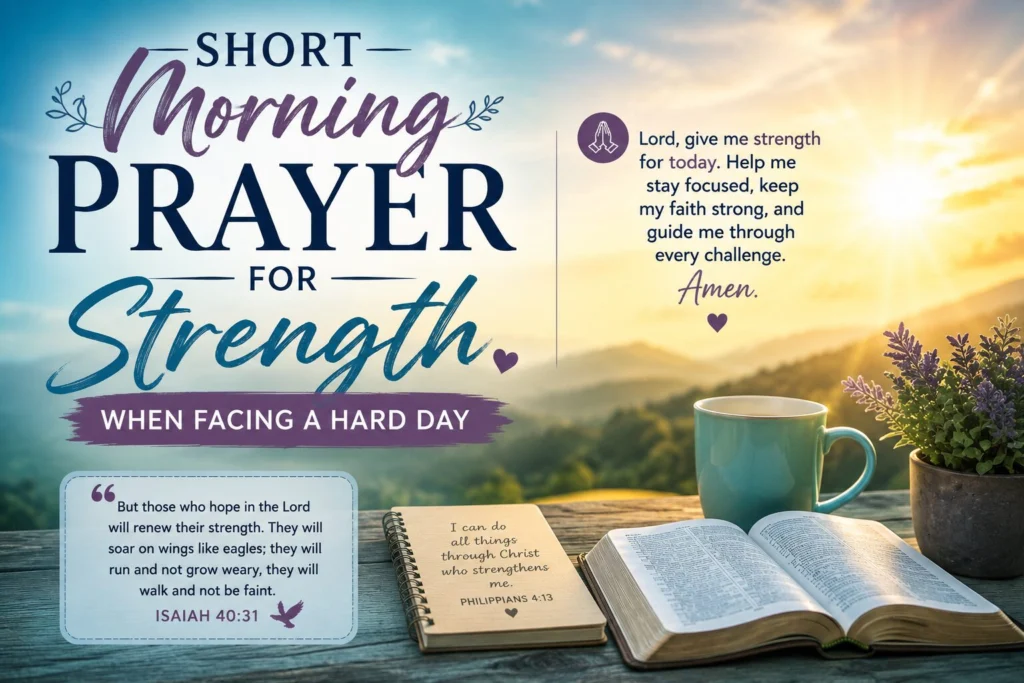 A Powerful Morning Prayer Based on Four Bible Scriptures